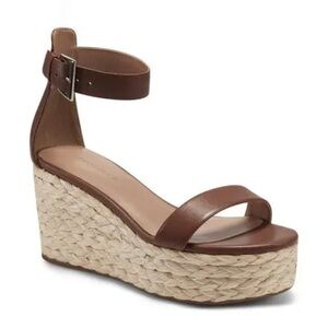 Women’s Aerosoles Hannah brown wedge Espadrille size 10